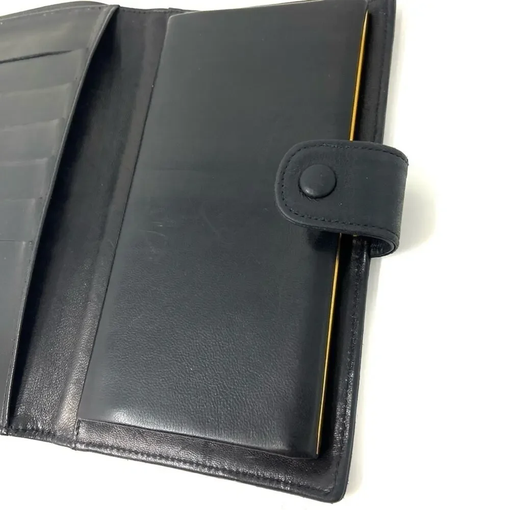 Chanel Vintage Black Lambskin CC Long Wallet – 90s, Authentic, Made In France